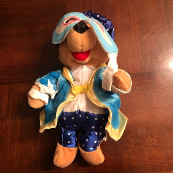 Winnie The Pooh Carnival Mardi Gras Bean Bag Toy - Picture 2 of 10